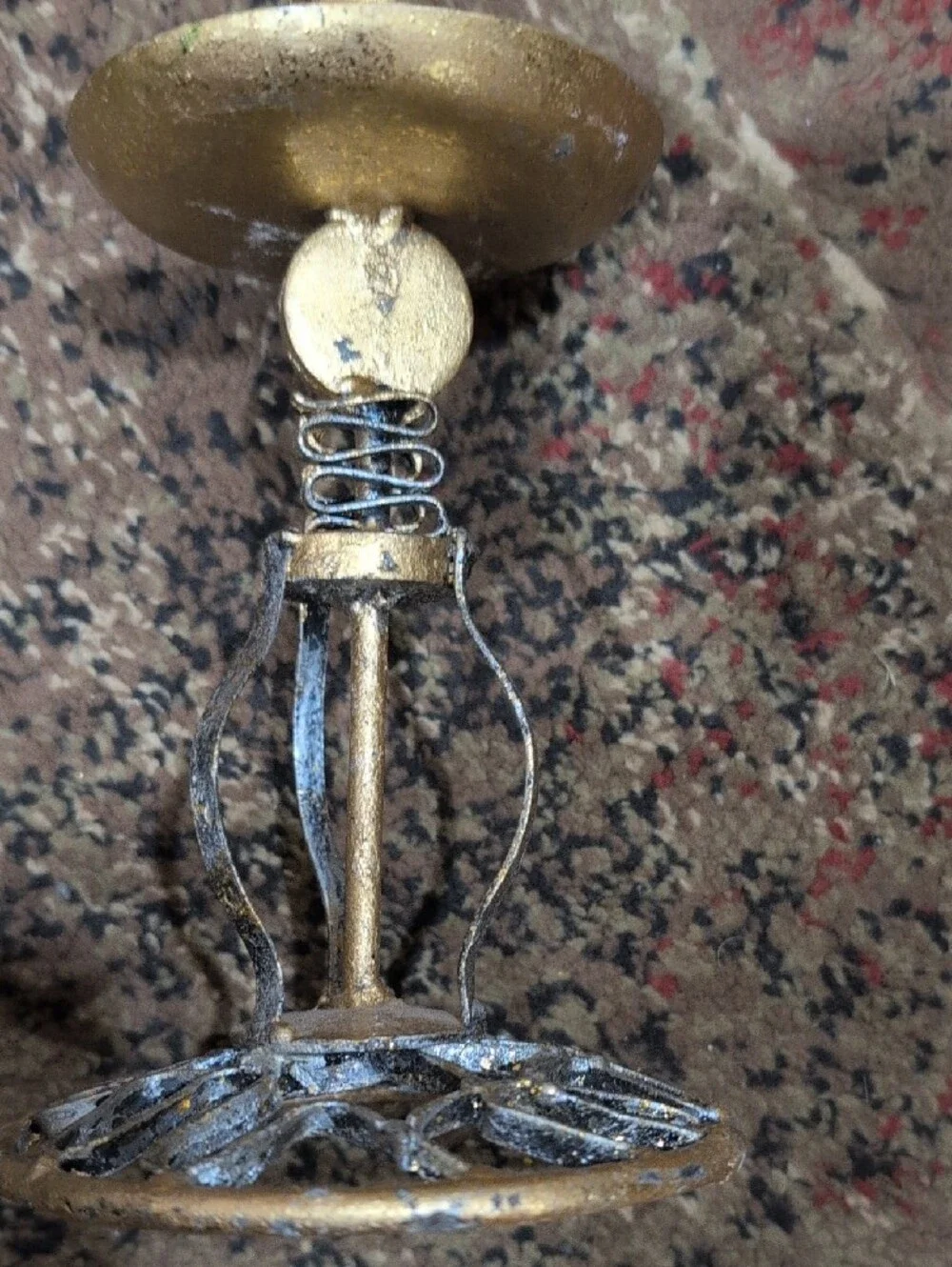 Gold Metal Decorative Candle Holder - Home Accents